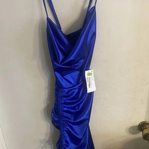 B. Darlin Womens Mini Cocktail Dress Juniors Blue